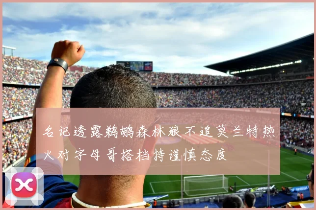 名记透露鹈鹕森林狼不追莫兰特热火对字母哥搭档持谨慎态度